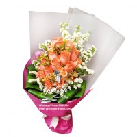 18 pink colour Roses Bouquet