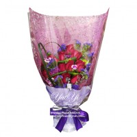 12 Red Colour Roses Bouquet